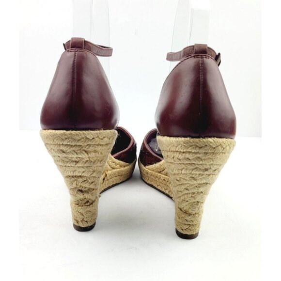 Nine & Company Woven Leather Espadrille Sandals - Size 8.5 - Picture 7 of 8